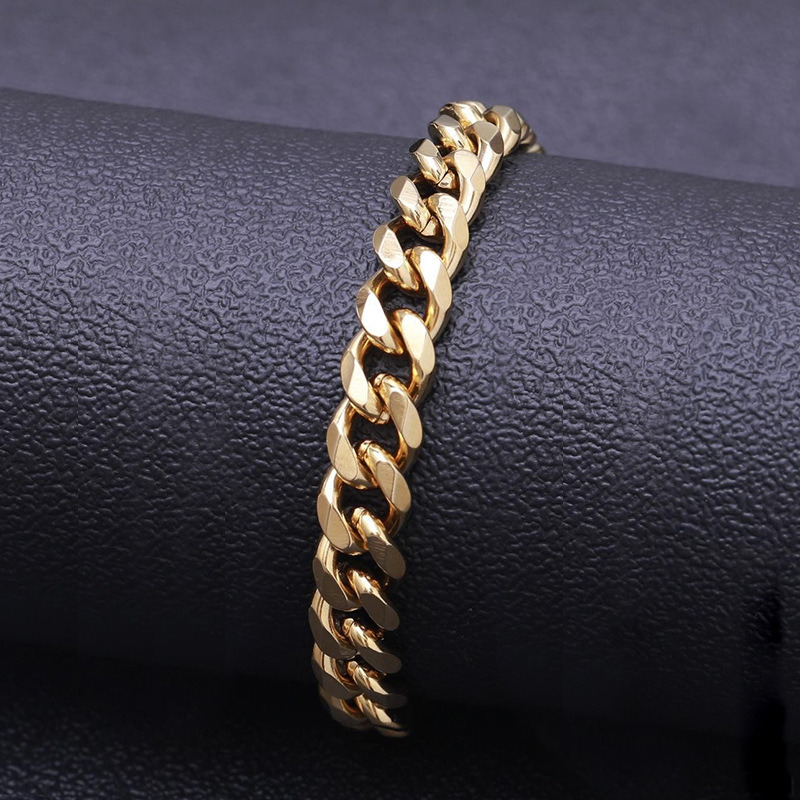 Wholesale Gold Stainless Steel Cuban Link Chain Figaro Chain