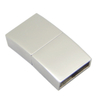 Matt Polish Stainless Steel Watch Clasp Buckle with Hole 13X3.5mm for Braid Leather