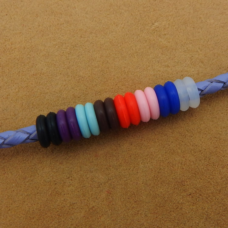 Rubber Stopper Spacer O Rings Jewelry Findings Making End Clasp Beads Gasket for Bracelet Necklace DIY Handmade Craft