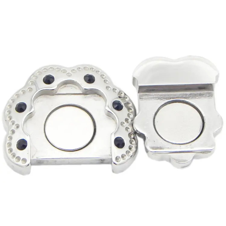 Premium 14.5mm Super Stainless Steel Clasp Fasteners Fitting Flat Wide Woven Leather