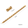 Wholesale Stainless Steel CNC Inlay Zircon Stone Hiphop Bracelet for Men