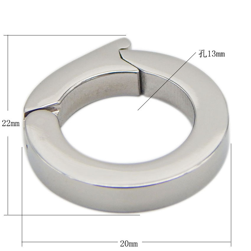 Stainless Steel Clasp DIY Bracelet Pendant Circular Clasp for Jewelry Making Accessories