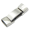 Vintage Jewellery Findings Profession Design Fold Over Stainless Steel Flat Clasps 13.5X6mm for Leather Bracelet