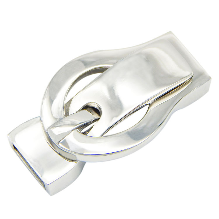 316L Stainless Steel Buckle Connection Magnet Clasp for Bracelet Leather Rope