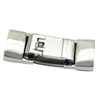 Vintage Jewellery Findings Profession Design Fold Over Stainless Steel Flat Clasps 13.5X6mm for Leather Bracelet