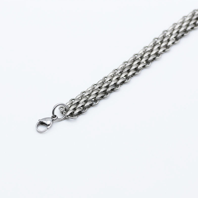 New Weaving Hand Personality Titanium Steel Bracelets for Men