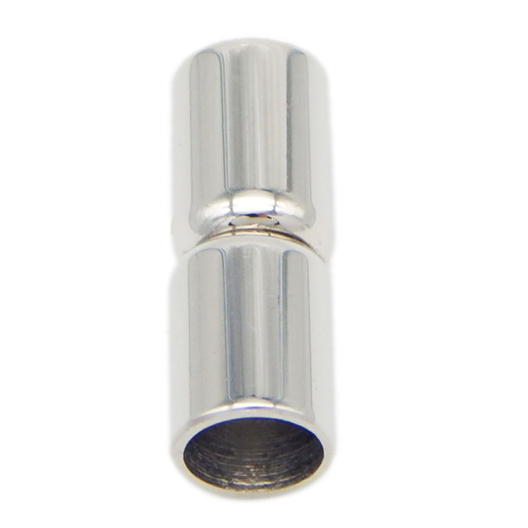 Silver Colors Stainless Steel Magnetic Clasps for Leather Bracelet