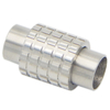 Wholesale Stainless Steel 18 X 10 mm Hinged Magnetic Jewelry Clasp with Grain for Bracelet and Necklace