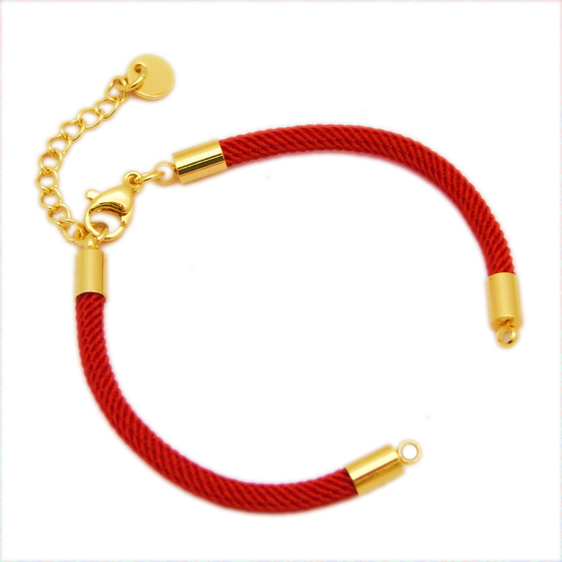 Stainless Steel Adjustment Extender Chain Tube Ends Caps Lobster Clasp for Leather Cord Bracelet