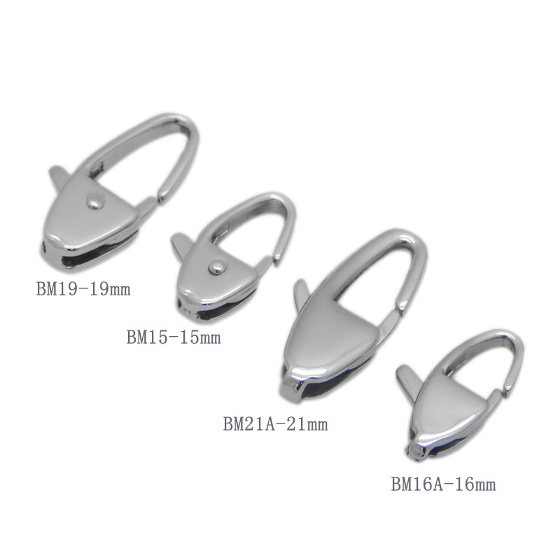 Hot Popular High Polishing Buckle 316L Stainless Steel Lobster Clasp
