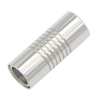 Leather Lace Holder Straight Stainless Steel Jewellery Clasps with Stripes Fits 2/3/4/5/6/7/8 mm Leather Cord