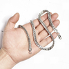 Fashion Stainless Steel 18K Gold Plated 5mm Side Embossed Snake Chain Necklace for Women and Men