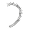 European Hot Selling Hip Hop Jewelry Punk Rap Men′s Thorns Cuban Link Chain Bling Iced out Spike Cuban Chain Necklace