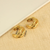 Round Shape Earring Copper Earring C Women Elegant Jewelry New Design Earring Wedding