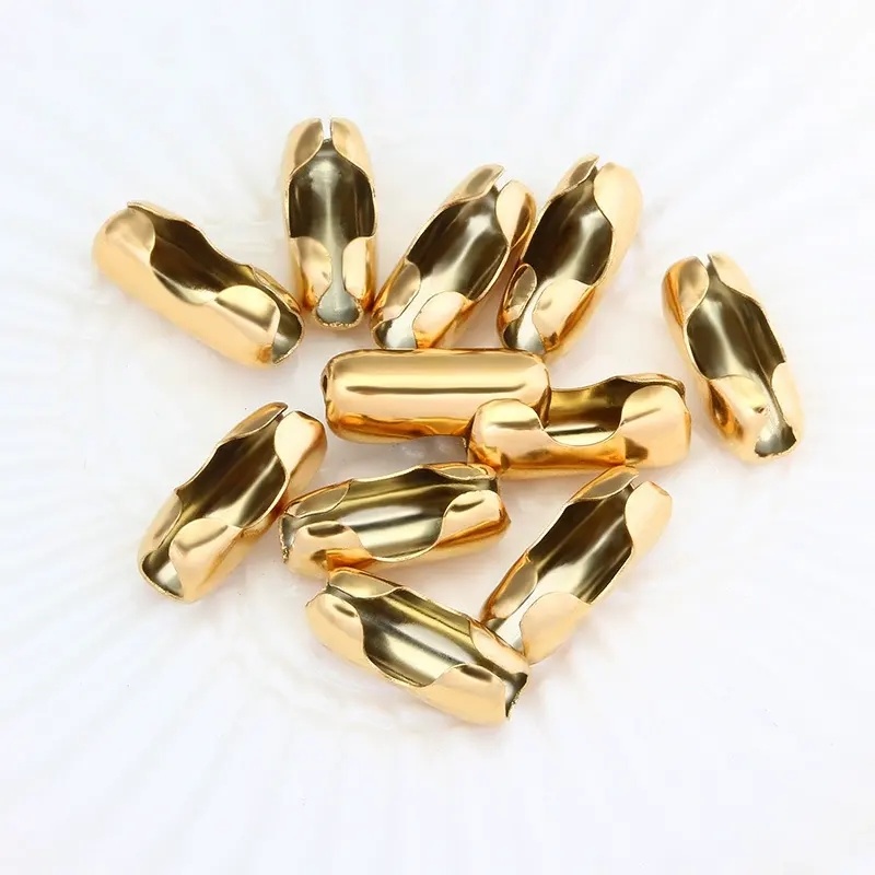 Wholesale 20PCS/Bag Stainless Steel Gold Silver Ball Chain Clasp Connector Fits 6mm Ball Bead Chain