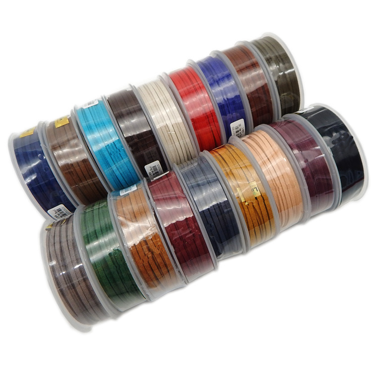 Best Quality Factory Price Multiple Colors Faux Suede Lace Cord PU Leather Cord for DIY Leather Cord Bracelet Jewelry Making