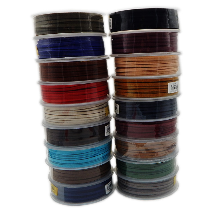 Best Quality Factory Price Multiple Colors Faux Suede Lace Cord PU Leather Cord for DIY Leather Cord Bracelet Jewelry Making