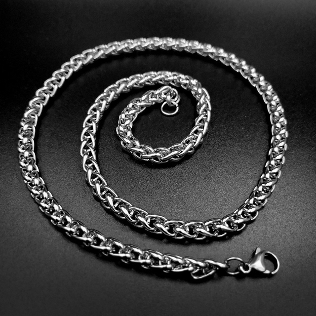 Wholesale Necklaces Keel Chain Men Chain Necklace Custom Length Flower Basket Chain Stainless Steel Necklace for Men