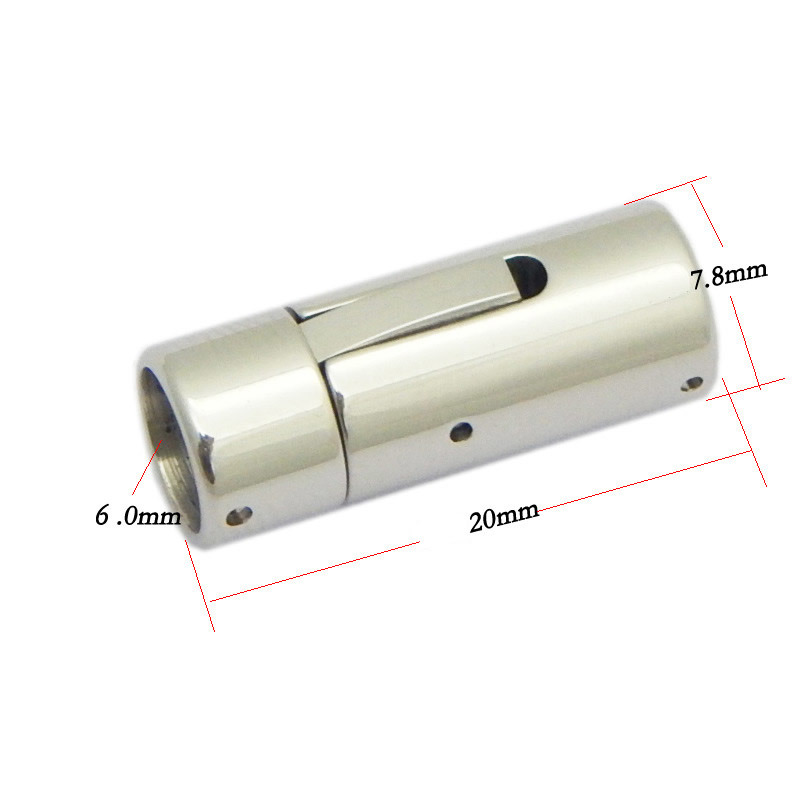 Hole 6mm 304 Stainless Steel Press Button Clasps