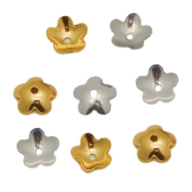 DIY Jewelry Accessories Supply Stainless Steel Pearl Receptacle Pearl Cap Holder Beaded Holder Hollow Cap Holder