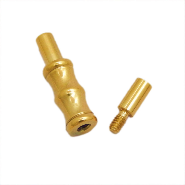 Fashion Jewelry 18K Gold Plating Stainless Steel Bamboo Joint Twist Clasp for Steel Wire Rope