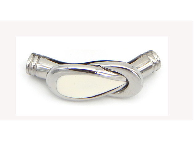 5.2 mm Hole Diameter Spoon Shape Locking Stainless Steel Clasp for Vintage Womens Jewelry