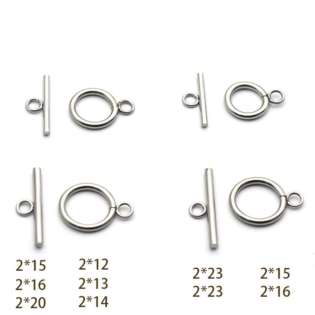 Wholesale Polish Stainless Steel Ot Clasps Connector DIY Necklace Bracelet Jewelry Accessories
