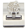 18X2.5mm Inner Size Silver Flat Stainless Steel Charm Clasps DIY Jewelry Accessories