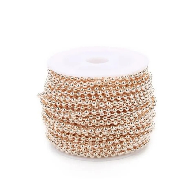 Stainless Steel Metal Ball Chain Necklace Bead Chain Roll