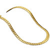Fashion Stainless Steel 18K Gold Plated 5mm Side Embossed Snake Chain Necklace for Women and Men