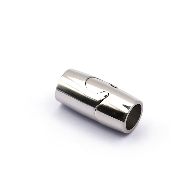 New Design 316L Stainless Steel Silver Clasp 6mm, 8mm Leather Cord Steel Magnetic Clasp