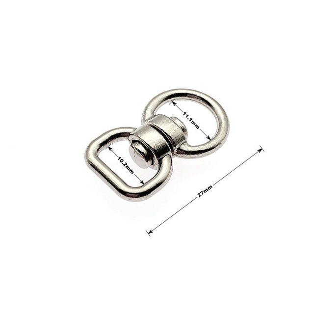 Nickel Plated Zinc Alloy 8 Shaped Double Ended Eye Swivel Hook