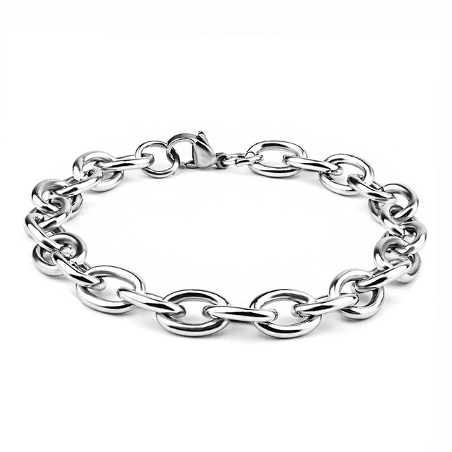 High Quality Cheap 18K Gold Plating 2-11mm O Shape Fashion Bracelet for Women Men