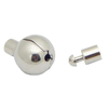 Hole 3mm 4mm Ball Shape Stainless Steel Bracelet Necklace Clasp