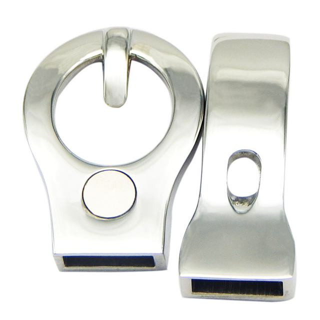 316L Stainless Steel Buckle Connection Magnet Clasp for Bracelet Leather Rope