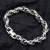 Vintage New Design Stainless Steel 6/8/11mm Twisted Chain Bracelet for Men