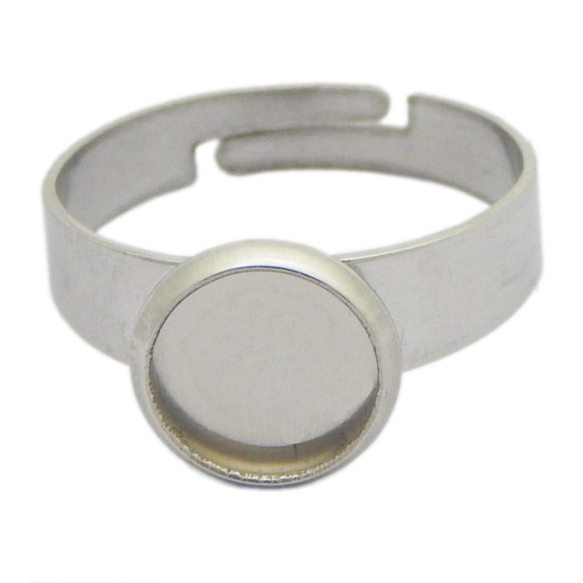 Wholesale Adjustable Stainless Steel Ring Base Blanks Jewelry Making