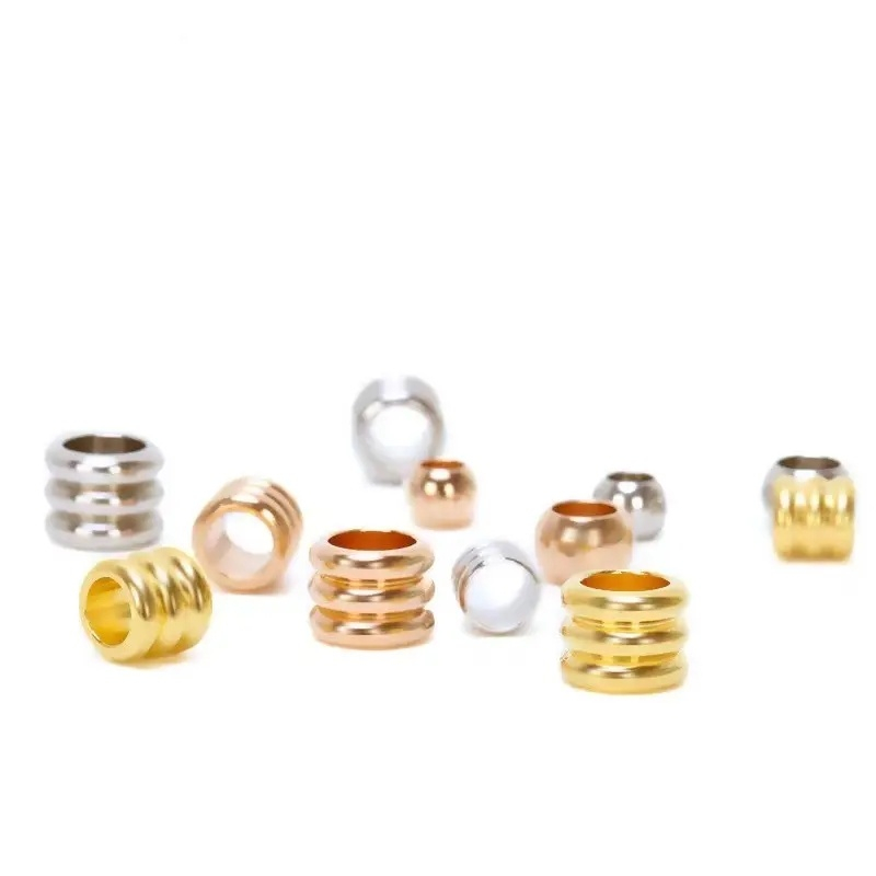 Stainless Steel Tube Spacers Beads for Necklace Bracelet Earring Making DIY