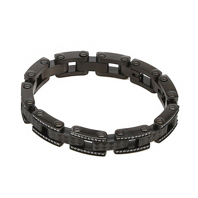 Luxury Designer Jewelry Stainless Steel Men Bracelets 13mm18K Gold Titanium Steel Bracelet Wholesale Gift
