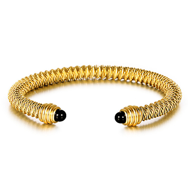 Wrap Twist Twisted Steel Wire Bangle Bracelet Adjustable Jewelry Cable Wire Bangle