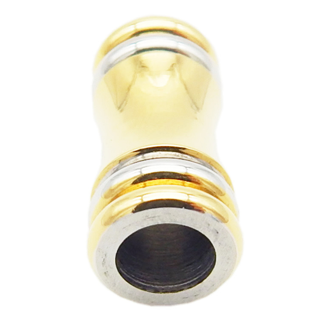 18K Gold Colors Jewelry Finding Stainless Steel Magnetic Clasp for Leather Cord