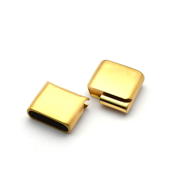 16*5mm 316L Stainless Steel Clasp Flat Clasp DIY Leather Rope Bracelet Accessories