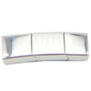 Latest Design 11X6mm Adjustable Triple Hook Clasp Silver Color Stainless Steel Jewelry Findings for European Market