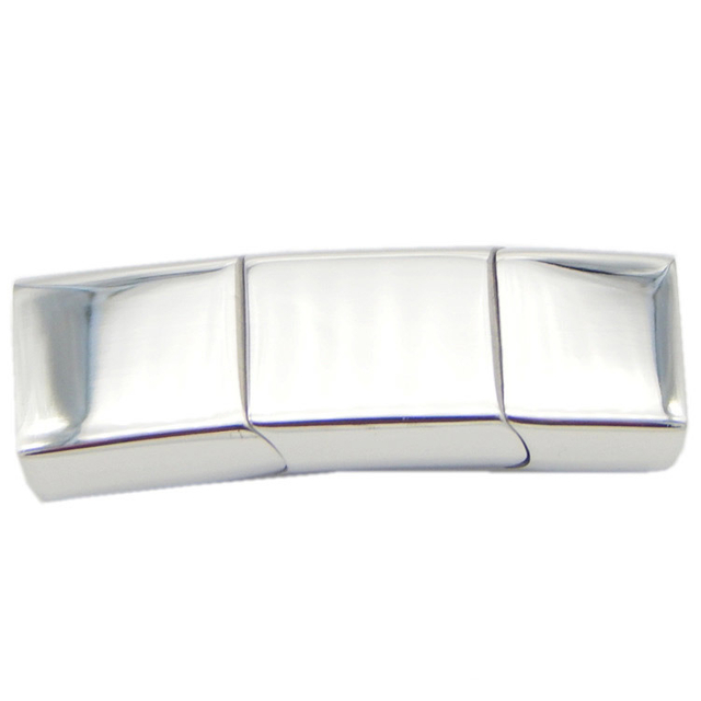 Latest Design 11X6mm Adjustable Triple Hook Clasp Silver Color Stainless Steel Jewelry Findings for European Market