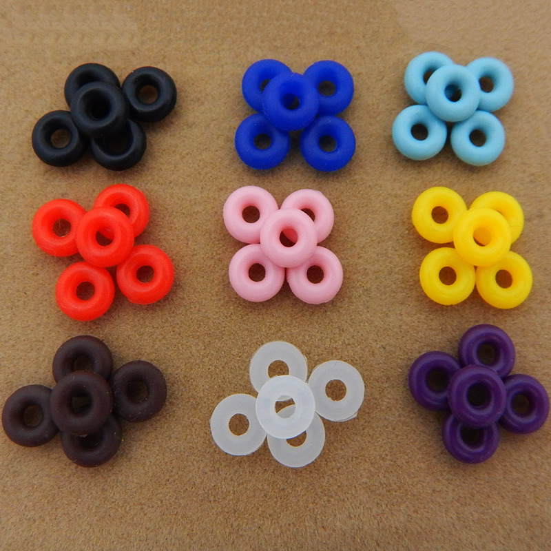 Rubber Stopper Spacer O Rings Jewelry Findings Making End Clasp Beads Gasket for Bracelet Necklace DIY Handmade Craft