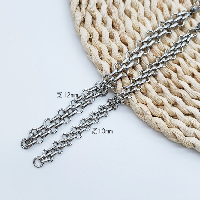 Newly Fashion Man Woman Jewelry All Linked Together Stainless Steel Cuban Link Chain Bracelet