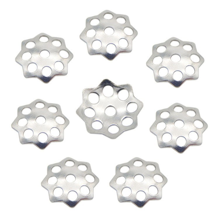 DIY Jewelry Accessories Supply Stainless Steel Pearl Receptacle Pearl Cap Holder Beaded Holder Hollow Cap Holder