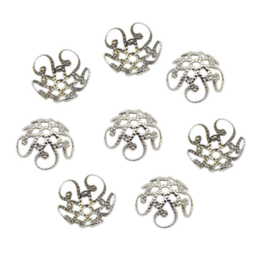 DIY Jewelry Accessories Supply Stainless Steel Pearl Receptacle Pearl Cap Holder Beaded Holder Hollow Cap Holder