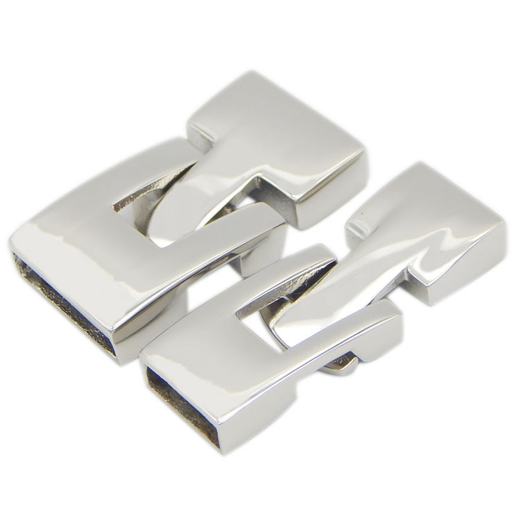 Best Seller 10.5X6.5mm Clasp Made of 100 Percent Real Stainless Steel for Regaliz Oval Licorice Greek Leather Cord
