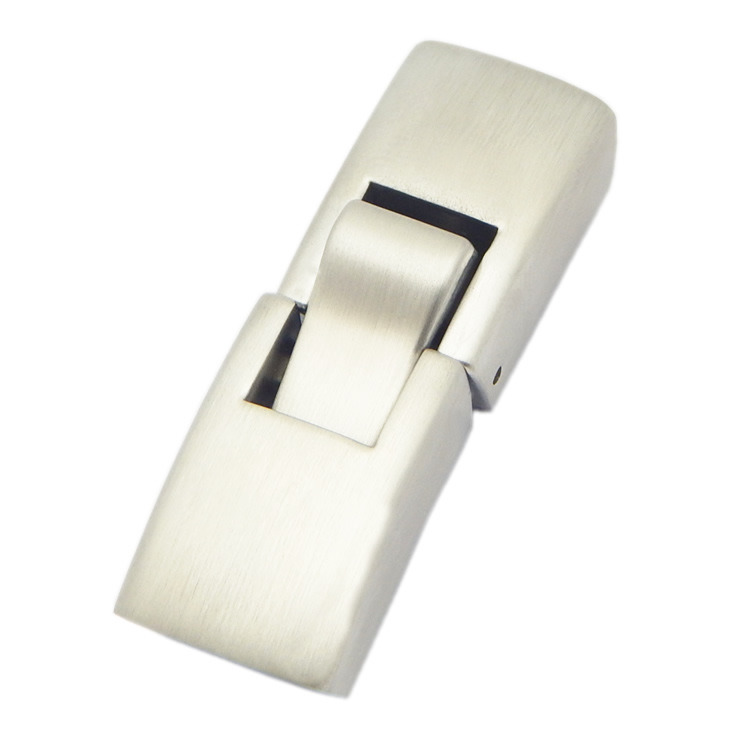 Leather Clip Snap Stainless Steel Clasps for Flat 12X7.5mm Leather Rope to Make Mens Bracelets